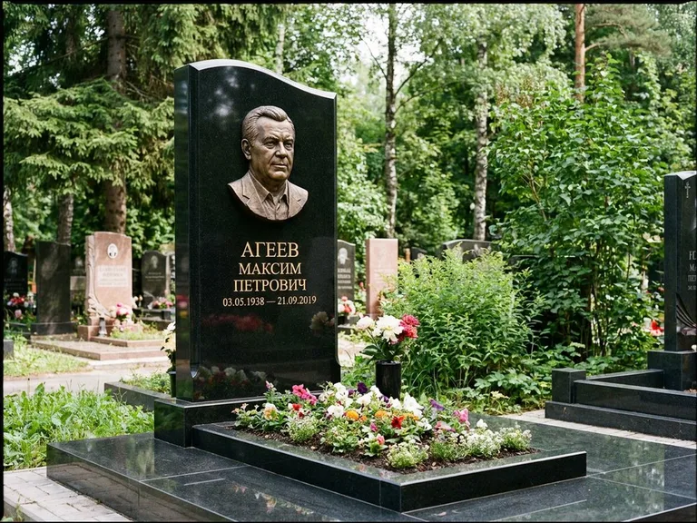 Памятник с барельефом — выполненная работа 13 в Санкт-Петербурге
