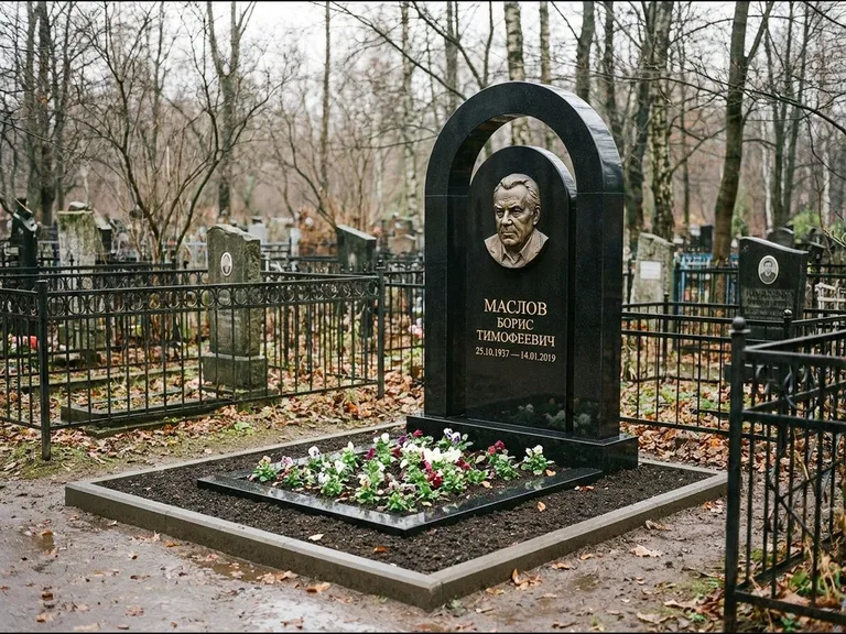Памятник с барельефом — выполненная работа 23 в Санкт-Петербурге