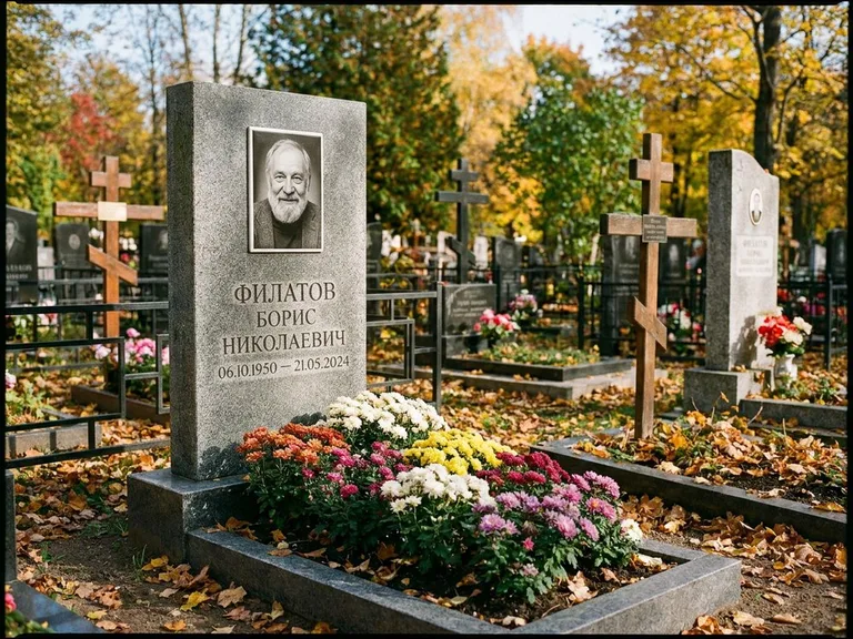 Керамический портрет с цветником в Санкт-Петербурге