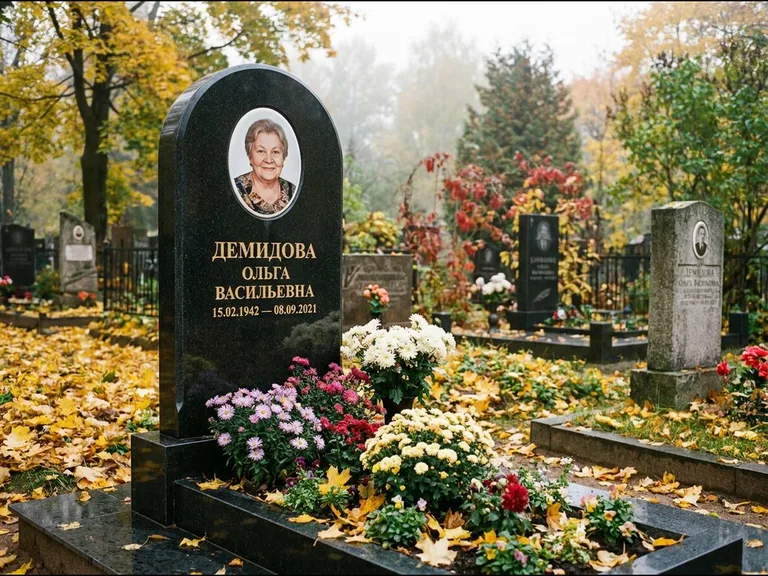 Керамический овал на стеле в Санкт-Петербурге