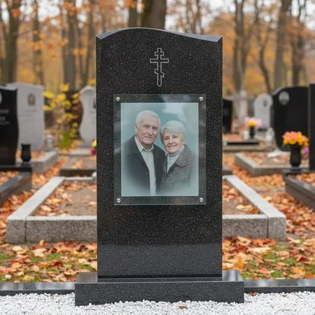 Портрет на стекле 400×600 мм в полный рост на памятнике в Санкт-Петербурге