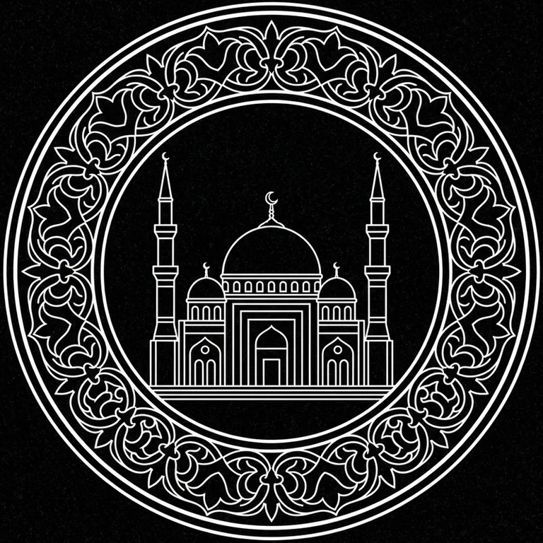 Эскиз: В медальоне — круглый медальон с восточным кантом в Санкт-Петербурге
