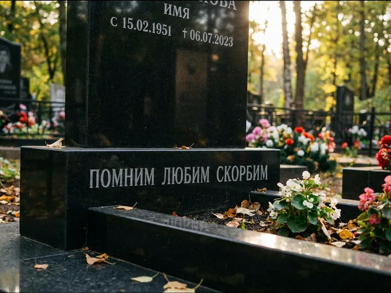 Эпитафия — гравировка с выездом на кладбище в Санкт-Петербурге