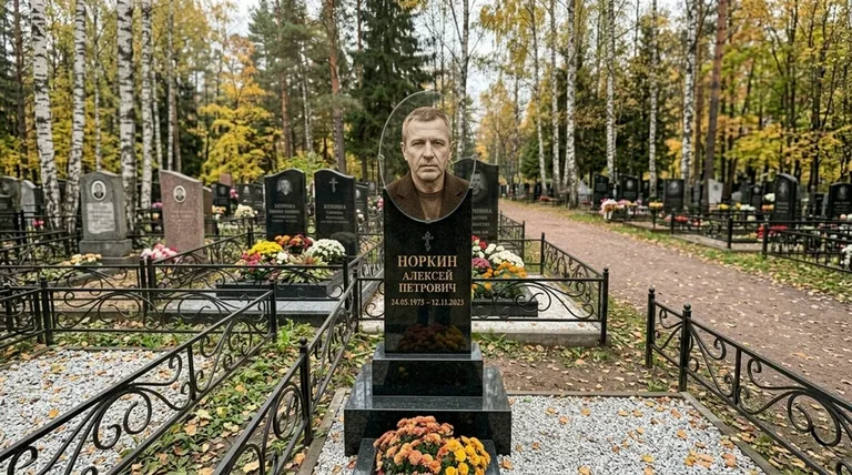 Портрет на стекле на вертикальной стеле в Санкт-Петербурге