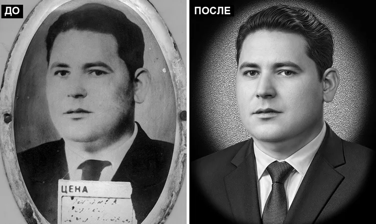 Ретушь фото на памятник — реставрация фотографии: до и после в Санкт-Петербурге