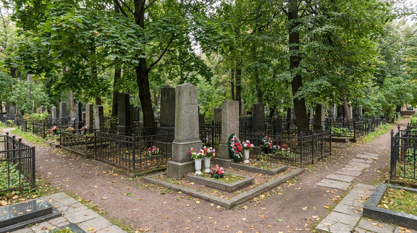 Памятники на кладбище Памяти жертв 9-го января в Санкт-Петербурге