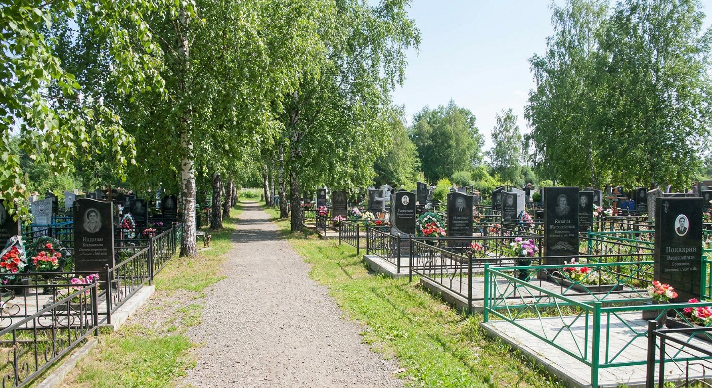 Большеохтинском кладбище
