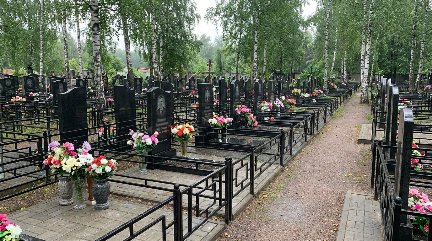 Памятники на Южном кладбище в Санкт-Петербурге