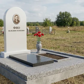 Памятник из полимера с аркой