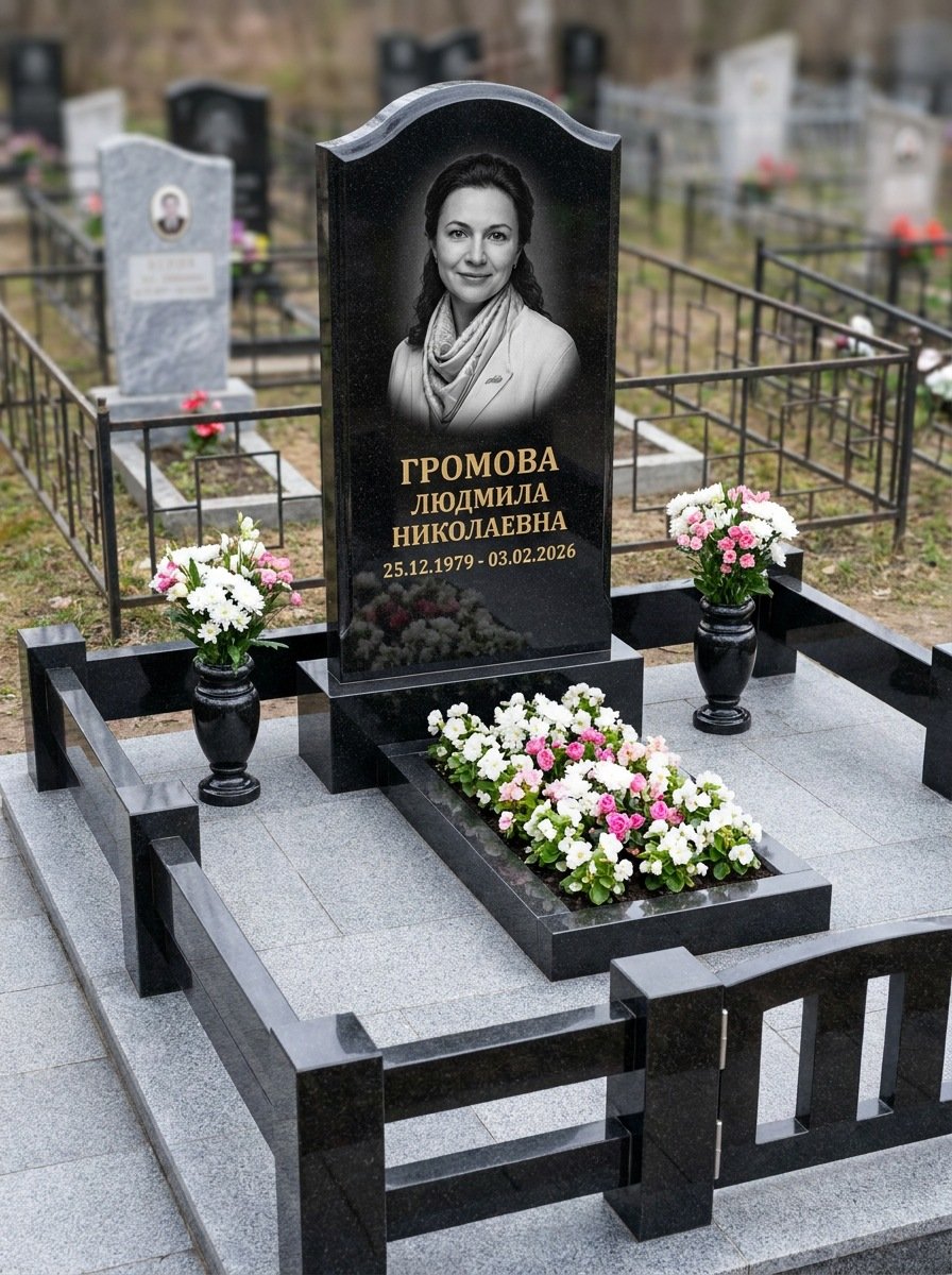 Портрет на памятнике в Санкт-Петербурге — Чёрно-белый портрет подготовили под станок — гравировка на стеле