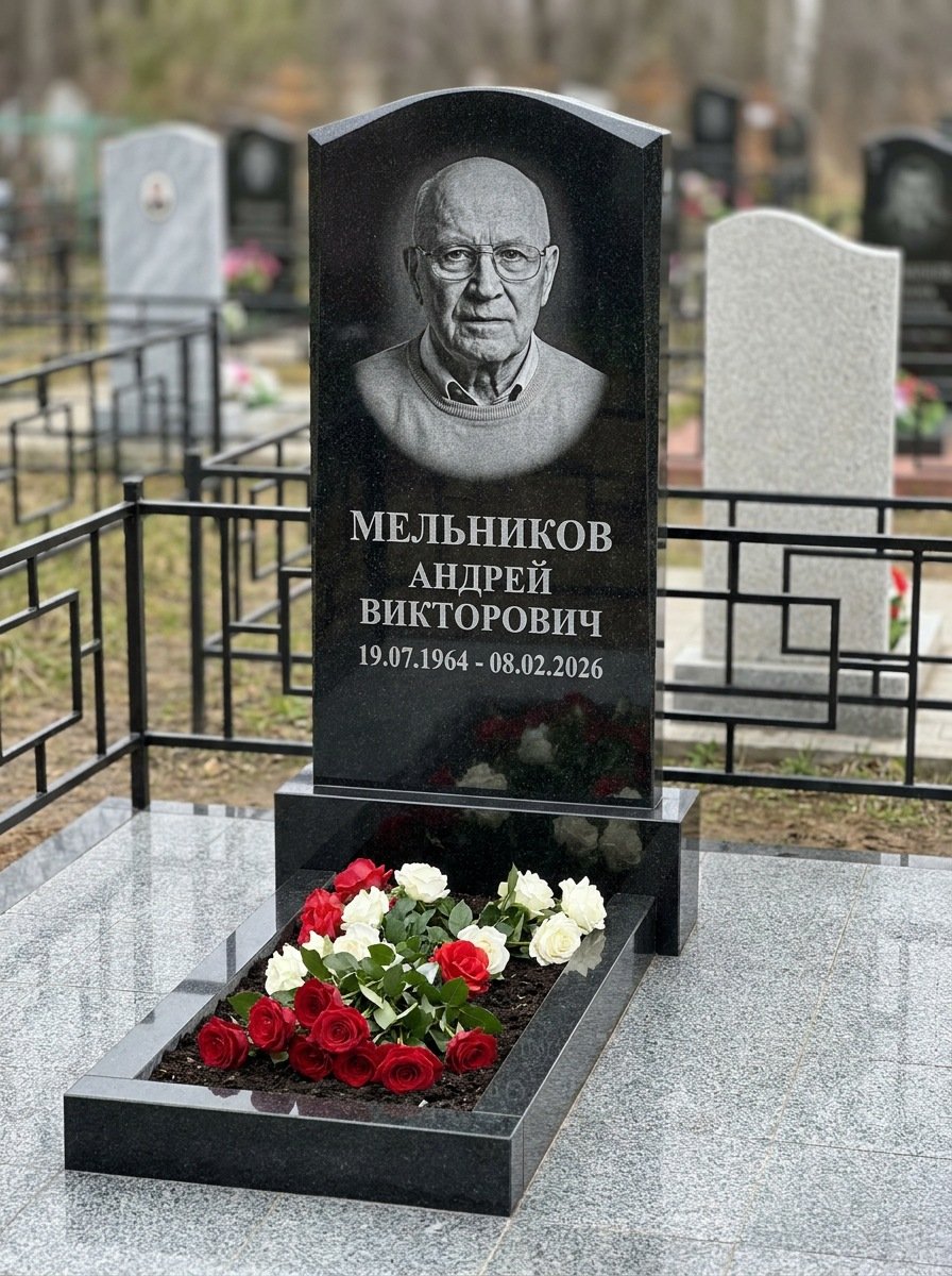 Портрет на памятнике в Санкт-Петербурге — Мелкое лицо с общего фото — портрет под гравировку