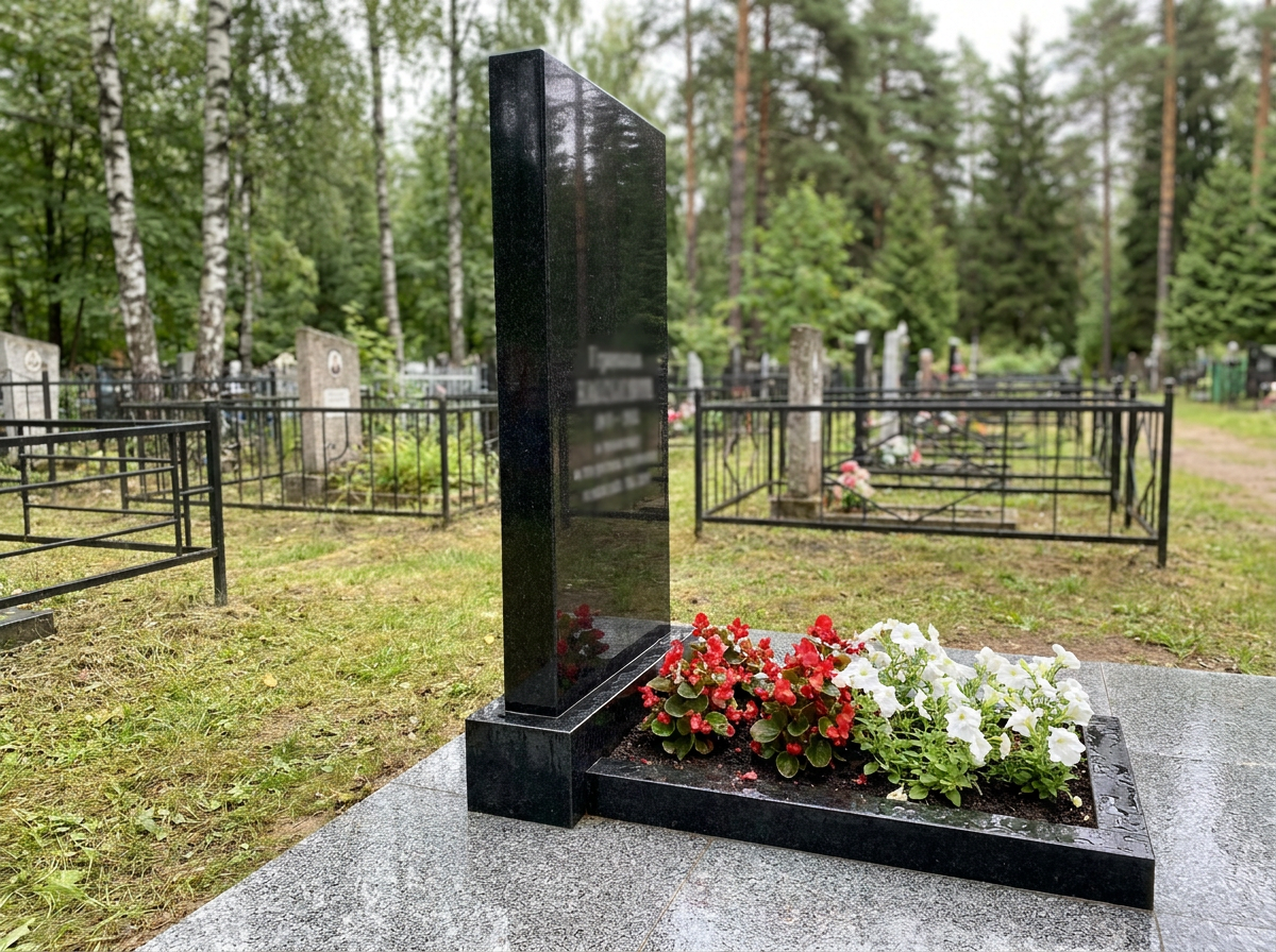 Уборка могилы в Санкт-Петербурге — пример 4