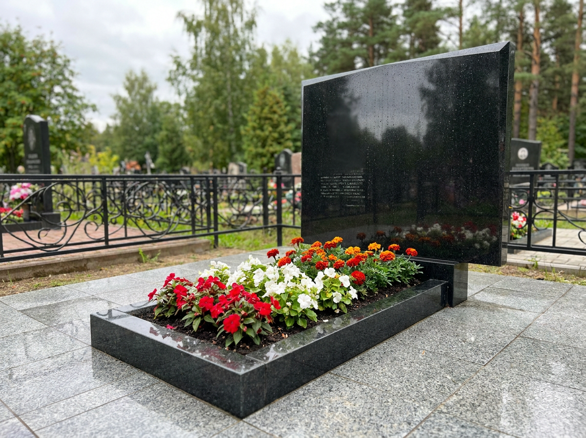 Уборка могилы в Санкт-Петербурге — пример 6