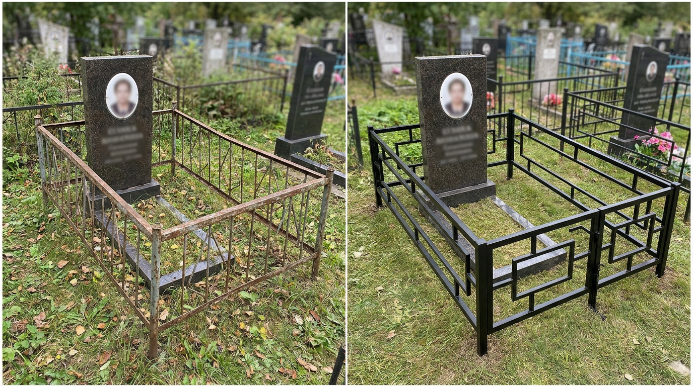 Установка ограды в Санкт-Петербурге — пример 1
