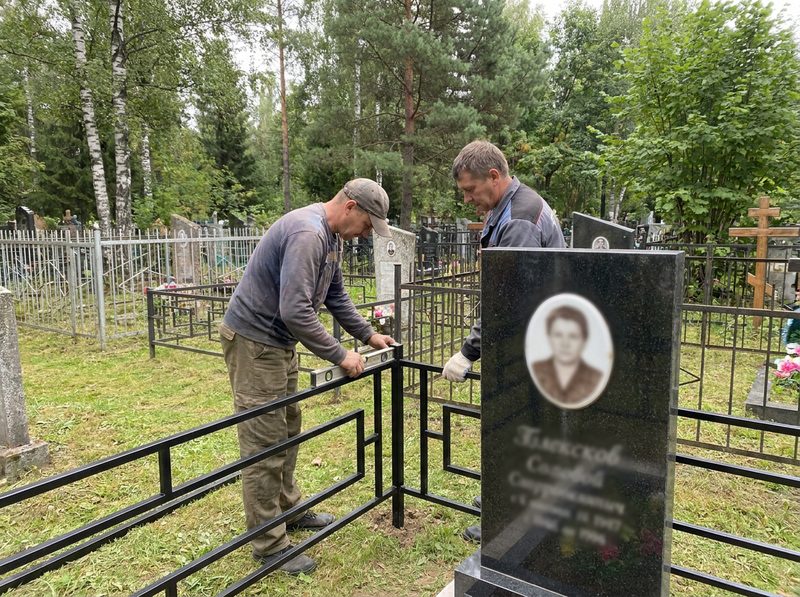 Установка ограды в Санкт-Петербурге — пример 3