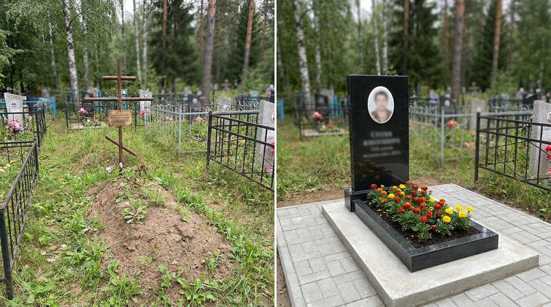 Установка памятника в Санкт-Петербурге — пример 2